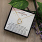 HAPPY MOTHERS DAY, FOREVER LOVE NECKLACE FOR MOM, NECKLACE WITH MESSAGE CARD, BIRTHDAY, MOTHER'S DAY GIFT FOR HER, FROM DAUGHTER/SON