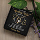 Forever Love Necklace, Badass Wife, Necklace With Message Card, Birthday Gift For Her