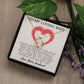 Forever Love Necklace, My Loving Wife, Necklace With Message Card, Birthday Gift For Her