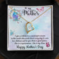 SHE IS A SUPERWOMAN, SHE IS MY MOM, FOREVER LOVE NECKLACE FOR MOM, NECKLACE WITH MESSAGE CARD, BIRTHDAY, MOTHER'S DAY GIFT FOR HER