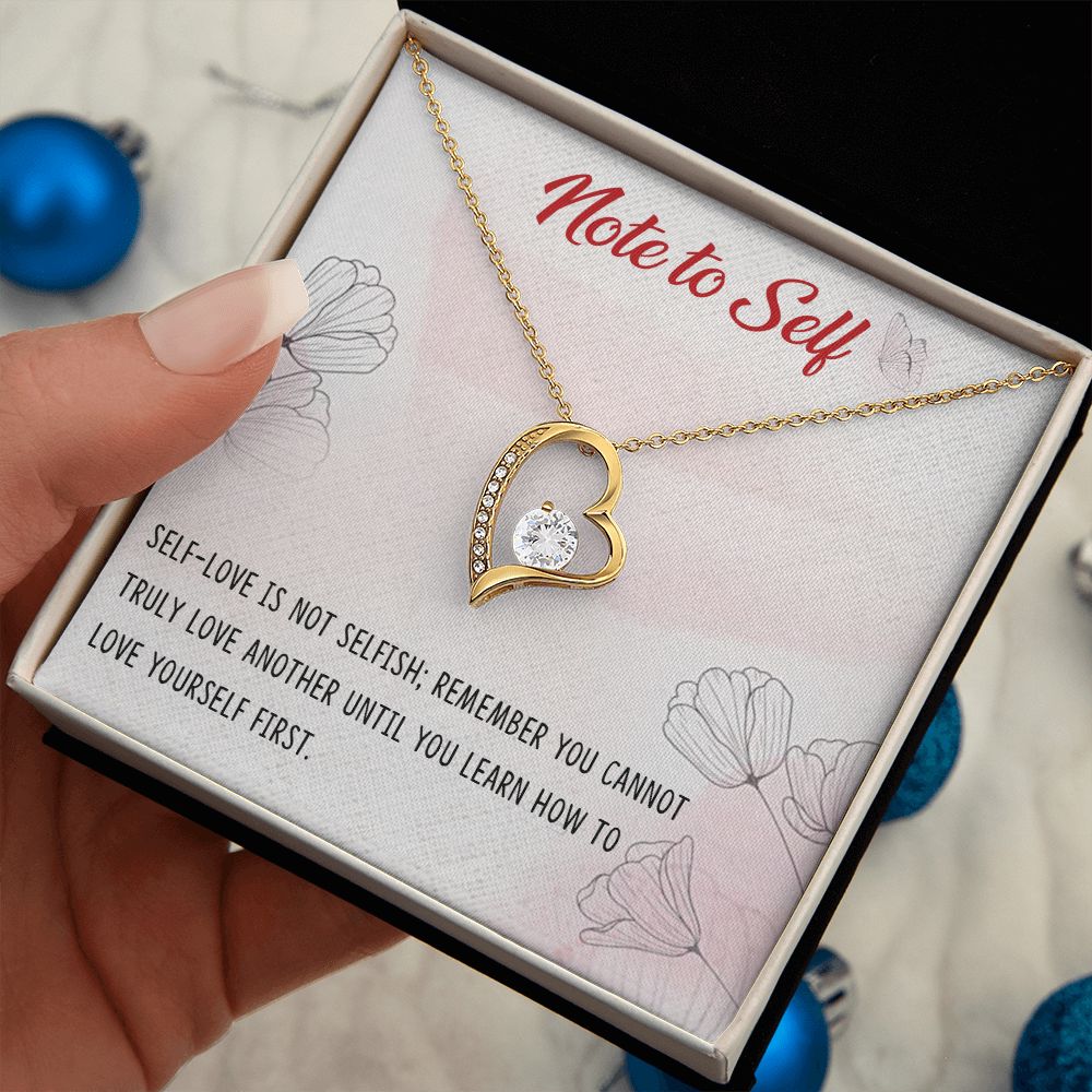 Forever Love Necklace with message card, Birthday gift for family and friends, Gift To Self Motivate your loved one, Gift for all occasion etc