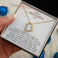HAPPY MOTHERS DAY, FOREVER LOVE NECKLACE FOR MOM, NECKLACE WITH MESSAGE CARD, BIRTHDAY, MOTHER'S DAY GIFT FOR HER, FROM DAUGHTER/SON