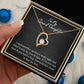 MY GRANDDAUGHTER, FOREVER LOVE NECKLACE WITH MESSAGE CARD FOR GRANDDAUGHTER, BIRTHDAY GIFT FOR HER, FROM GRANDMA/GRANDPA