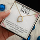 HAPPY MOTHER'S DAY MOM, I LOVE YOU, FOREVER LOVE NECKLACE FOR MOM, NECKLACE WITH MESSAGE CARD, BIRTHDAY, MOTHER'S DAY GIFT FOR HER