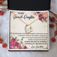 GRANDMOTHER AND GRANDDAUGHTER, FOREVER LOVE NECKLACE WITH MESSAGE CARD FOR GRANDDAUGHTER, BIRTHDAY GIFT FOR HER, FROM GRANDMA
