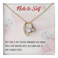 Forever Love Necklace with message card, Birthday gift for family and friends, Gift To Self Motivate your loved one, Gift for all occasion etc