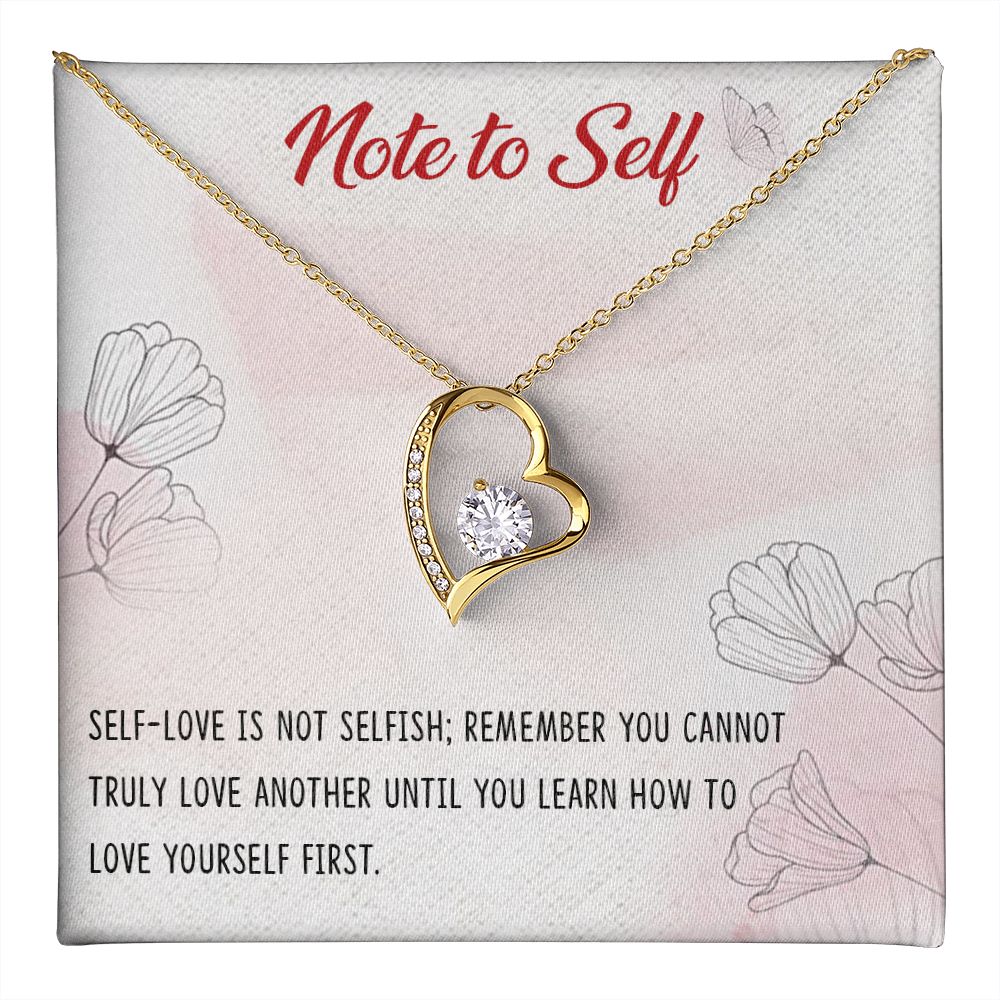 Forever Love Necklace with message card, Birthday gift for family and friends, Gift To Self Motivate your loved one, Gift for all occasion etc