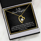 MY GRANDDAUGHTER, FOREVER LOVE NECKLACE WITH MESSAGE CARD FOR GRANDDAUGHTER, BIRTHDAY GIFT FOR HER, FROM GRANDMA/GRANDPA