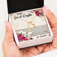 GRANDMOTHER AND GRANDDAUGHTER, FOREVER LOVE NECKLACE WITH MESSAGE CARD FOR GRANDDAUGHTER, BIRTHDAY GIFT FOR HER, FROM GRANDMA