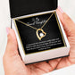 MY GRANDDAUGHTER, FOREVER LOVE NECKLACE WITH MESSAGE CARD FOR GRANDDAUGHTER, BIRTHDAY GIFT FOR HER, FROM GRANDMA/GRANDPA