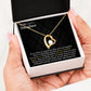 TO MY DAUGHTER, FOREVER LOVE NECKLACE WITH MESSAGE CARD, BIRTHDAY AND DAUGHTERS DAY GIFT FOR HER