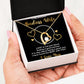 Forever Love Necklace, Badass Wife, Necklace With Message Card, Birthday Gift For Her