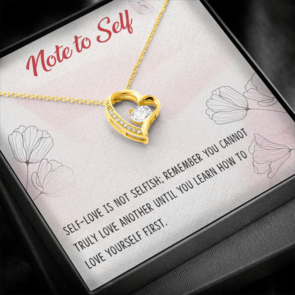 Forever Love Necklace with message card, Birthday gift for family and friends, Gift To Self Motivate your loved one, Gift for all occasion etc