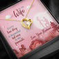 To My Wife Every Love Story Is Beautiful But Ours Is My Favorite Heart Pendant, Sliver/Gold Pendant, Necklace For Birthday, Valentine's Day, Anniversary, Couple Collection, Necklace With Message Card