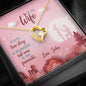 To My Wife Every Love Story Is Beautiful But Ours Is My Favorite Customized Necklace, Couple Personalized Gift, Jewelry For Her, Necklace With Message Card