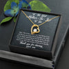 Mother In Law Necklace With Message Card, You Are Different Than My Mom, Mother's Day Necklace, Heart Necklace, Birthday Gift, Christmas Gift, Mother in Law Jewelry