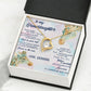 TO MY GRANDDAUGHTER, FOREVER LOVE NECKLACE WITH MESSAGE CARD FOR GRANDDAUGHTER, BIRTHDAY GIFT FOR HER, FROM GRANDMA