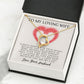 Forever Love Necklace, My Loving Wife, Necklace With Message Card, Birthday Gift For Her