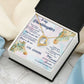 TO MY GRANDDAUGHTER, FOREVER LOVE NECKLACE WITH MESSAGE CARD FOR GRANDDAUGHTER, BIRTHDAY GIFT FOR HER, FROM GRANDMA