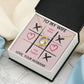 Forever Love Necklace, You Won My Heart, Wife Necklace With Message Card, Birthday Gift For Her