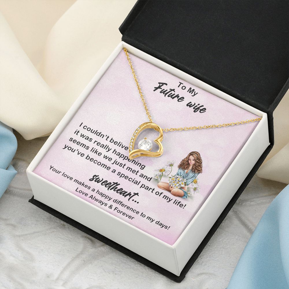 Forever Love Necklace, My Future Wife, Necklace With Message Card, Birthday Gift For Her