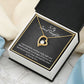 MY GRANDDAUGHTER, FOREVER LOVE NECKLACE WITH MESSAGE CARD FOR GRANDDAUGHTER, BIRTHDAY GIFT FOR HER, FROM GRANDMA/GRANDPA