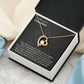 TO MY DAUGHTER, FOREVER LOVE NECKLACE WITH MESSAGE CARD, BIRTHDAY AND DAUGHTERS DAY GIFT FOR HER