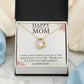 HAPPY MOTHER'S DAY MOM, I LOVE YOU, FOREVER LOVE NECKLACE FOR MOM, NECKLACE WITH MESSAGE CARD, BIRTHDAY, MOTHER'S DAY GIFT FOR HER