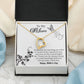 TO MY MOM, FOREVER LOVE NECKLACE FOR MOM, NECKLACE WITH MESSAGE CARD, BIRTHDAY, MOTHER'S DAY GIFT FOR HER
