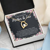 Mother In Law Necklace With Message Card, I Appreciate You a Lot, Mother's Day Necklace, Heart Necklace, Birthday Gift, Christmas Gift, Heart Necklace