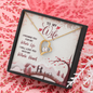 To My Wife, Forever Love Necklace With I Promise You My Whole Life & Whole Heart Message Card, Jewelry For Her, Birthday Gift, Anniversary, Gift For Her, Pendant For Her