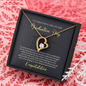 To A Beautiful Girl, Forever Love Necklace With Your Heart Will Always Guide Your Soul Message Card, Convocation Day Gift For Her, Pendant For Her, Jewelry For Her