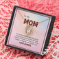 To My Mom, Forever Love Necklace With Your Smile Brightens Like Morning Rays Shines On The Hills Message Card, Mother's Day Gift, Pendant For Her, Birthday Gift, Jewelry For Her