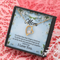 Mom, Forever Love Necklace With For All The Words That Sometimes Go Unspoken Message Card, Jewelry For Her, Mother's Day Gift, Anniversary, Birthday Gift For Her, Pendant For Her