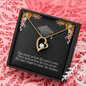 To A Beautiful Girl, Forever Love Necklace With Don't Forget To Enjoy The Journey Message Card, Graduation Ceremony Gift For Her, Jewelry For Her, Pendant For Her