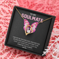 To My Soulmate, Forever Love Necklace With I Just Want To Be Your Last Everything I Love You Forever and Always Message Card, Birthday, Anniversary, Gift For Her, Jewelry For Her, Pendant For Her