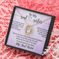 To My Soul Sister, Forever Love Necklace With You Will Always Be The Sister Of My Soul, The Best Friend Of My Heart Message Card, Necklace for Her, Birthday, Gift For Her, Jewelry For Her