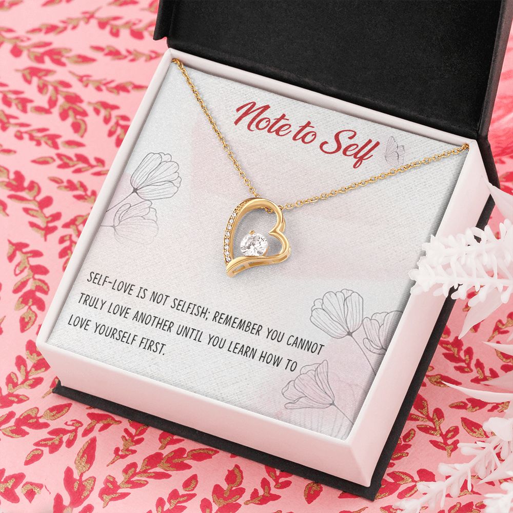 Forever Love Necklace with message card, Birthday gift for family and friends, Gift To Self Motivate your loved one, Gift for all occasion etc