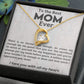 TO THE BEST MOM EVER, I LOVE YOU WITH ALL MY HEART, FOREVER LOVE  NECKLACE WITH MESSAGE CARD FOR MOM, BIRTHDAY, MOTHER'S DAY GIFT FOR HER