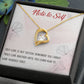 Forever Love Necklace with message card, Birthday gift for family and friends, Gift To Self Motivate your loved one, Gift for all occasion etc