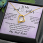 To My Soul Sister, Forever Love Necklace With You Will Always Be The Sister Of My Soul, The Best Friend Of My Heart Message Card, Necklace for Her, Birthday, Gift For Her, Jewelry For Her