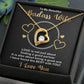 Forever Love Necklace, Badass Wife, Necklace With Message Card, Birthday Gift For Her