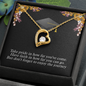 To A Beautiful Girl, Forever Love Necklace With Don't Forget To Enjoy The Journey Message Card, Graduation Ceremony Gift For Her, Jewelry For Her, Pendant For Her