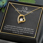MY GRANDDAUGHTER, FOREVER LOVE NECKLACE WITH MESSAGE CARD FOR GRANDDAUGHTER, BIRTHDAY GIFT FOR HER, FROM GRANDMA/GRANDPA