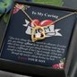 To My Caring Mom, Forever Love Necklace, Mother’s Day Message Card Gift From Son, Pendant For Her, Christmas, Birthday, Anniversary, Jewelry For Her, Necklace For Her, Mother’s Day Gift From Son