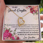 GRANDMOTHER AND GRANDDAUGHTER, FOREVER LOVE NECKLACE WITH MESSAGE CARD FOR GRANDDAUGHTER, BIRTHDAY GIFT FOR HER, FROM GRANDMA