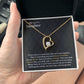 TO MY DAUGHTER, FOREVER LOVE NECKLACE WITH MESSAGE CARD, BIRTHDAY AND DAUGHTERS DAY GIFT FOR HER