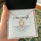 Forever Love Necklace with message card, Gift To Self Motivate your loved ones, unique Gift for family and Friends, Gift for all occasion etc