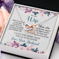To My Wife, Interlocking Hearts Necklace With I Love You More Than You'll Ever Know Message Card, Pendant For Her, Birthday, Anniversary, Gift For Her, Jewelry For Her