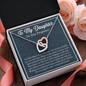 To My Daughter On Your Pregnancy, Interlocking Hearts Necklace Gift With Pregnancy Is The Only Time When You Fall in Love Message Card, Pregnancy Gift For Your Daughter, Pendant For Her, Necklace For Her